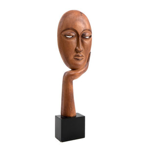 Figura decorativa cara y mano